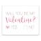 Be My Valentine Choice 11" x 14" Canvas Wall Art